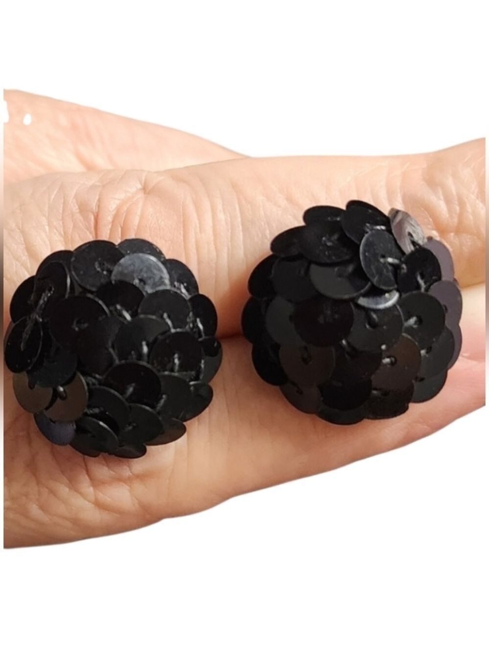 Black Sequin Earrings